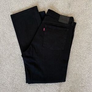 Levi's Wedgie Straight Black Ankle Jeans - Size 30